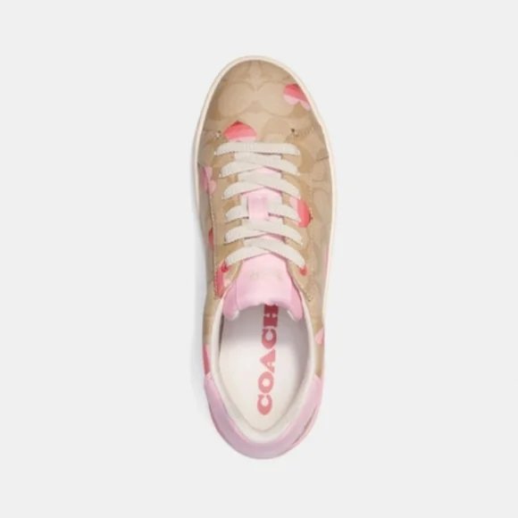 COACH SIGNATURE CANVAS HEARTS COLLECTION LOWTOP SNEAKERS SIZE 11 - Picture 9 of 10